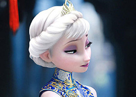 穿旗袍的Elsa和Anna公主原来那么美